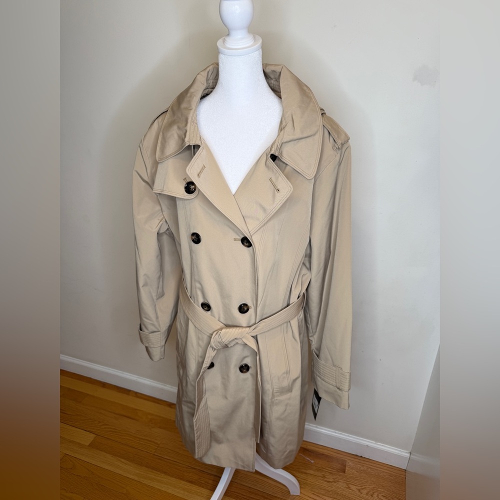 London Fog Trench Coat NWT British Khaki XXL